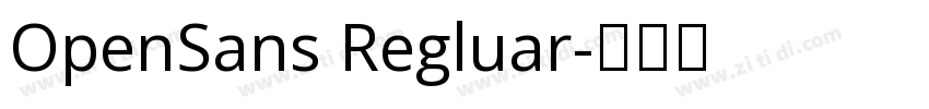 OpenSans Regluar字体转换